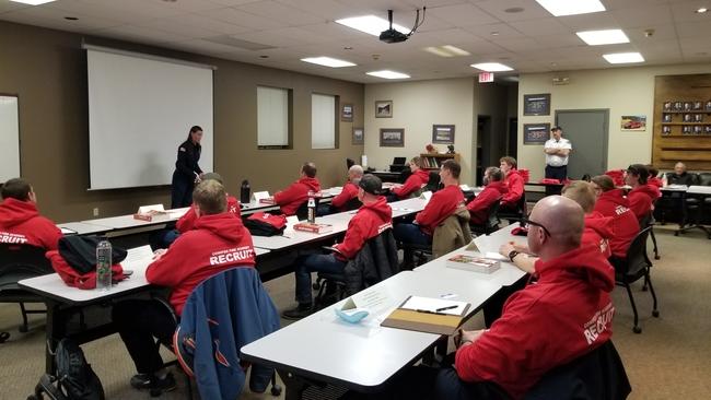 Photo of Future Firefighters in Training Academy Classroom