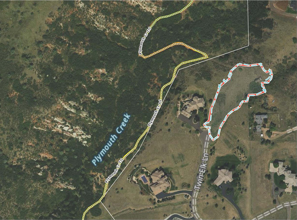 Map of Twin Elk Fire