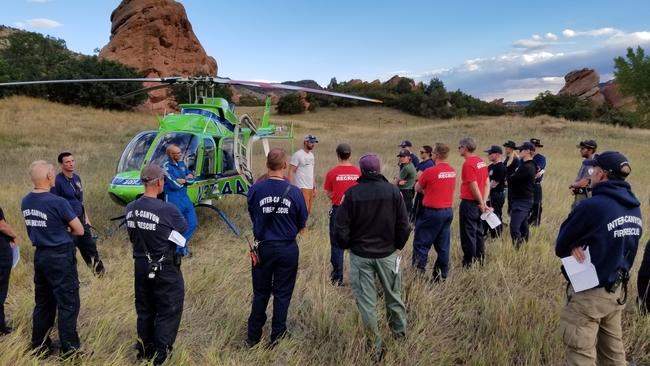 Photo of Airlifting a Patient