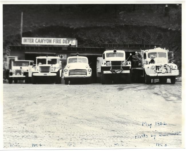 Historical Photo of Inter-Canyon Fire Department